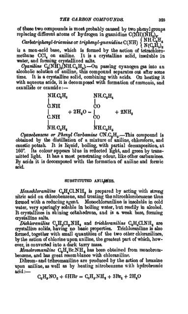 A Manual of the Chemistry of the Carbon Compounds