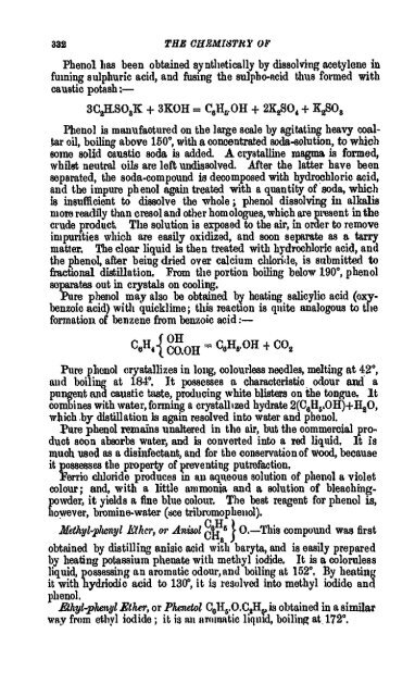 A Manual of the Chemistry of the Carbon Compounds