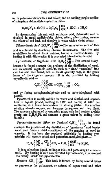 A Manual of the Chemistry of the Carbon Compounds