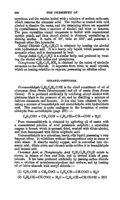 A Manual of the Chemistry of the Carbon Compounds