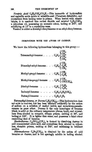 A Manual of the Chemistry of the Carbon Compounds