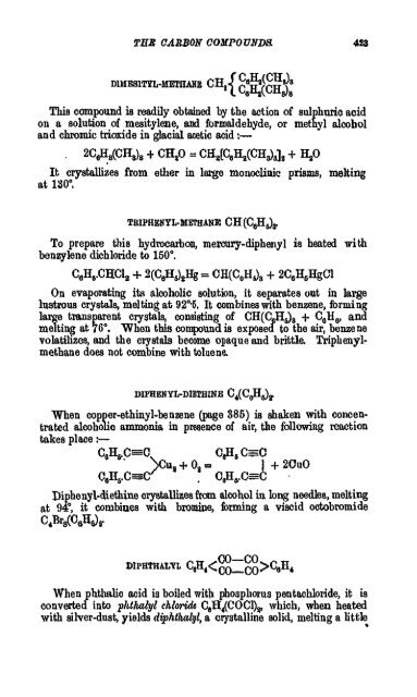 A Manual of the Chemistry of the Carbon Compounds