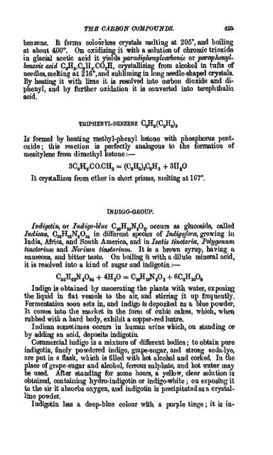 A Manual of the Chemistry of the Carbon Compounds