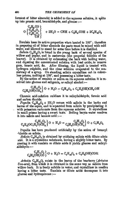 A Manual of the Chemistry of the Carbon Compounds