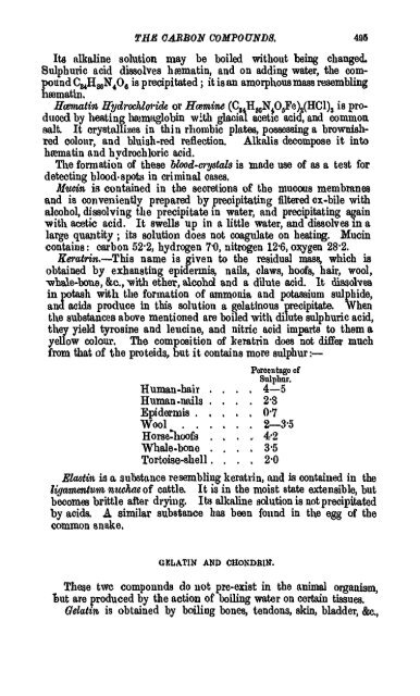 A Manual of the Chemistry of the Carbon Compounds