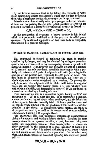 A Manual of the Chemistry of the Carbon Compounds