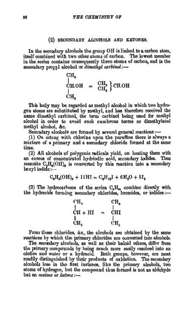 A Manual of the Chemistry of the Carbon Compounds