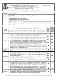 Dichiarazione di progetto degli impianti DM 37 del 22/11 ... - Siscom