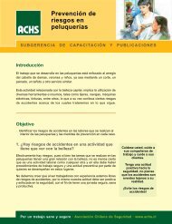 Prevención de riesgos en peluquerías - ACHS