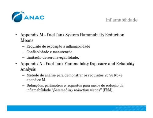 Inflamabilidade e inertização de tanques de combustível - Anac