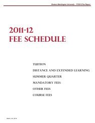 2011-12 fee schedule - EWU Access Home - Eastern Washington ...