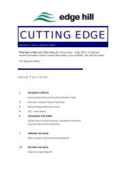 CUTTING EDGE - Edge Hill University