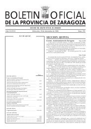 BOLETIN OFICIAL - Diputación Provincial de Zaragoza