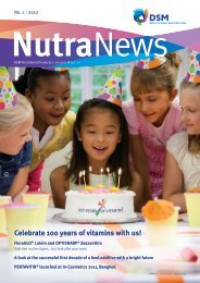 NutraNews - DSM Nutritional Products newsletter 1/2012