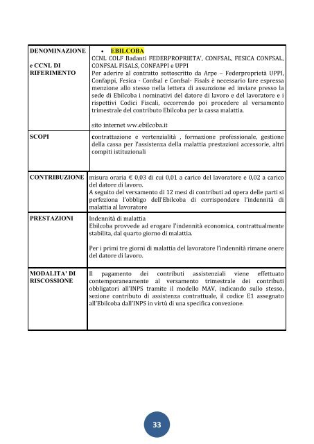 enti bilaterali - Ordine Provinciale Consulenti del Lavoro di Savona