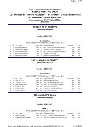 risultati - Atletica Castelleone