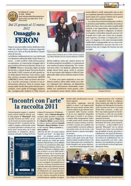 Scarica la rivista - Associazione Arte a Livorno