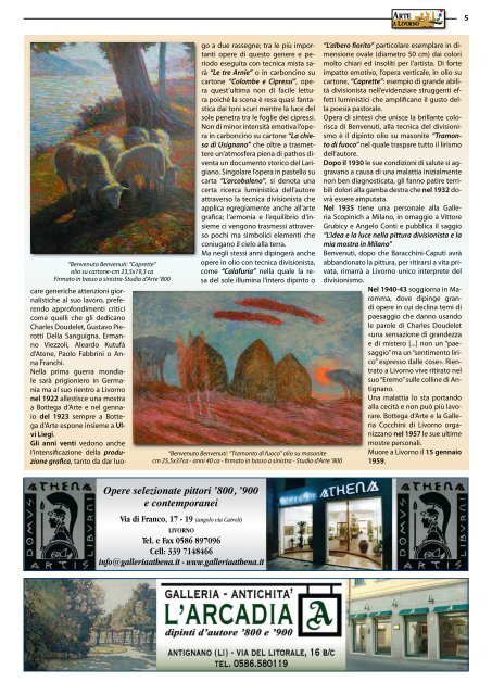 Scarica la rivista - Associazione Arte a Livorno