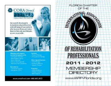 MEMBERSHIP DIRECTORY - IARP Florida