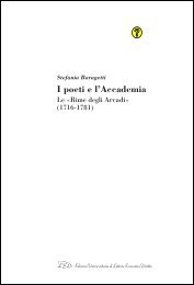 Rime degli Arcadi - LED - Edizioni Universitarie di Lettere Economia ...