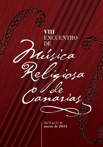 Descargar programa - VIII Encuentro de Música Religiosa de Canarias