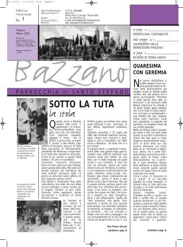 Bollettino n.1 - Parrocchia di Bazzano