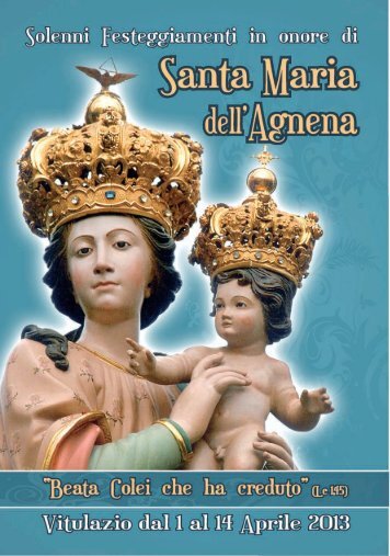 L'opuscolo in PDF - Parrocchia Santa Maria dell'Agnena