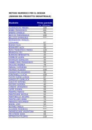 Primo parziale (in 100esimi) ALDERUCCIO MEDEA 120 ... - utenti
