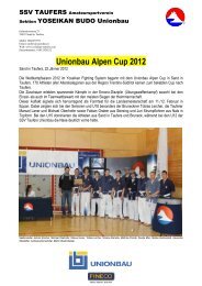 Ergebnisse Unionbau Alpen Cup 2012 - SSV Taufers Yoseikan ...