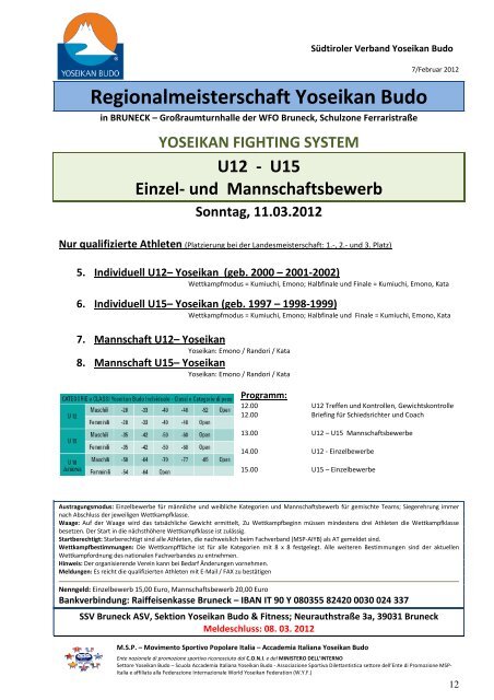 Regionalmeisterschaft Yoseikan Budo - Yoseikan Budo Meran