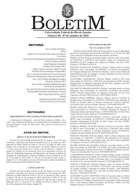 Prova UFRJ - UFRJ - 2010 - para Técnico em Contabilidade.pdf - Provas de  Concursos Públicos