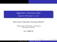 Algoritmi e Strutture Dati - Algoritmi Elementari su Grafi