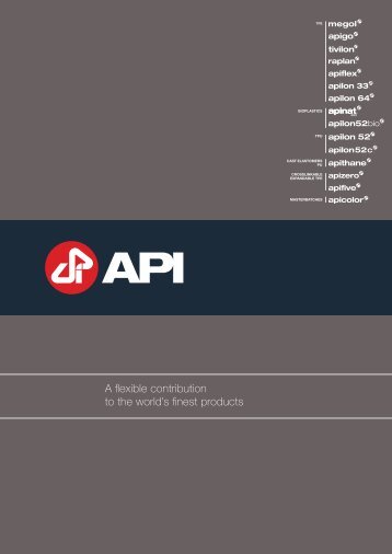Corporate Brochure - API Applicazioni Plastiche Industriali