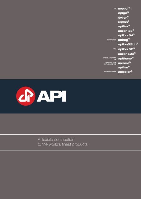 Corporate Brochure - API Applicazioni Plastiche Industriali