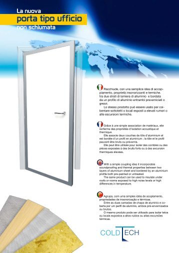 La nuova porta tipo ufficio non schiumata - Cold Tech