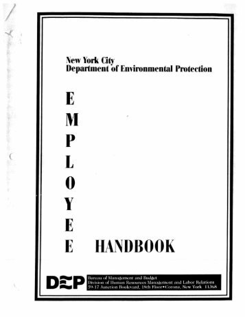 NYC DEP Employee HandBook - Home