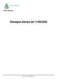 Rassegna stampa del 20090611 - Comune di Alfonsine