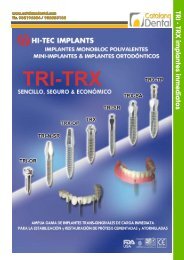 TRI-TRX IMPLANTES MONOBLOC POLIVALENTES - catalana dental