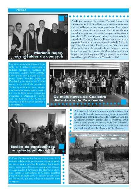 Revista Municipal Nº 3 (PDF 2.21 Mb) - Concello de Cualedro