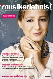 Konzertgesellschaft München eV – Werden Sie ... - Musikerlebnis