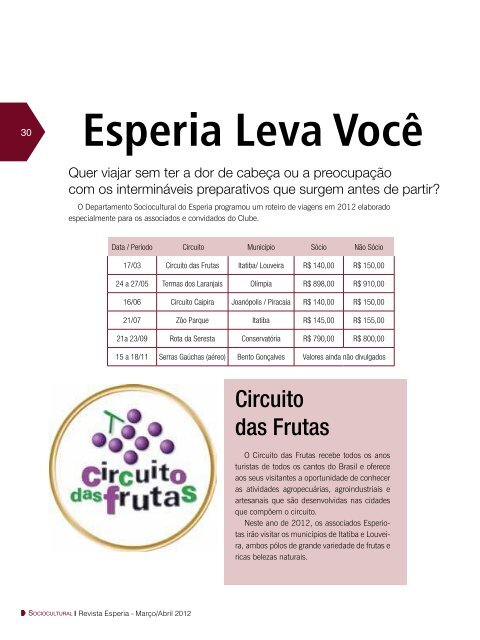 Faça o download desta edição na íntegra! - Clube Esperia