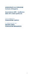 Il programma - Comune di Bergamo