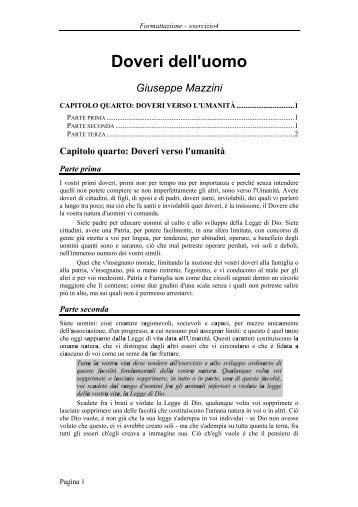 Doveri verso l'umanità - Università degli studi di Bergamo