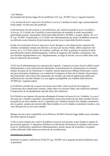 Lettera di Sergio Bruguglio ai ministri Ferrero e Amato - Fillea Cgil