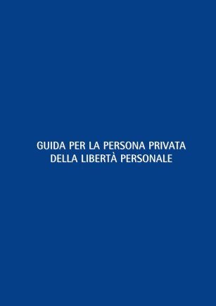 Guida per la persona privata della libertà personale - Città di Torino