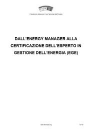 dall'energy manager alla certificazione dell'esperto in gestione ... - Fire