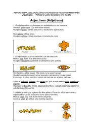 Adjectives (Adjetivos) - IFTO