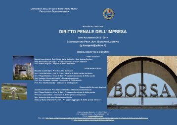 Brochure Master Diritto Penale dell'Impresa.pdf - Università degli ...