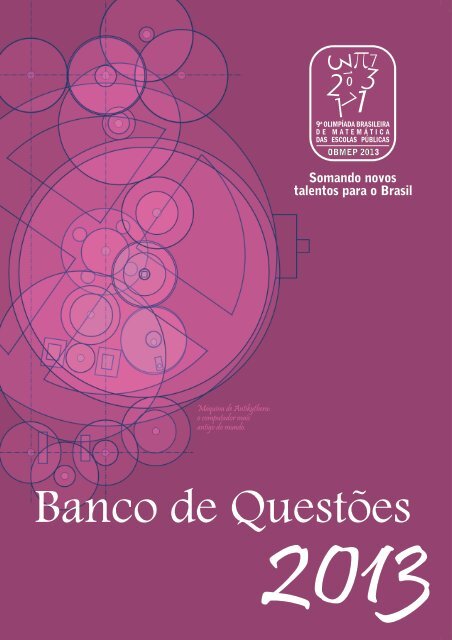 Banco de Questões 2013 - Obmep