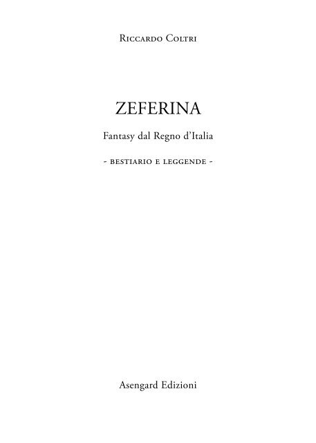 Scarica il bestiario e le leggende in formato PDF - Asengard Edizioni